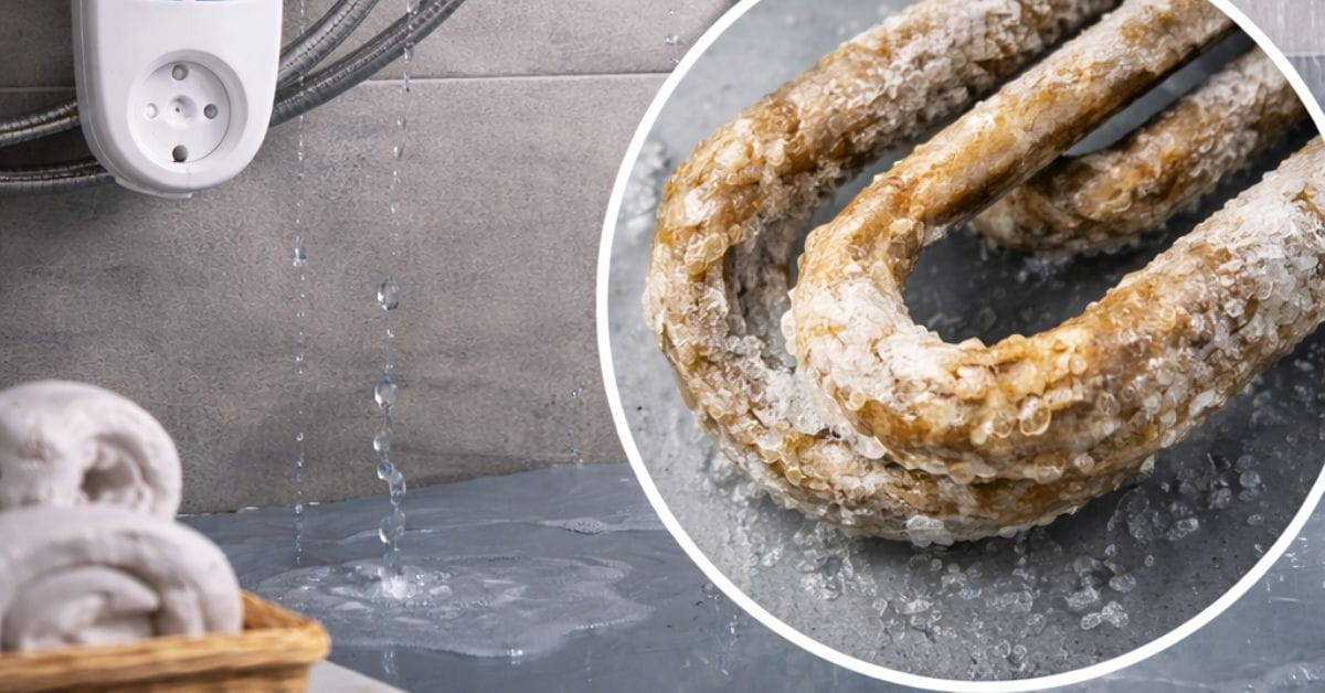 Električni bojler sa previsokom temperaturom, stalnim radom i kamencem na grejaču u kupatilu