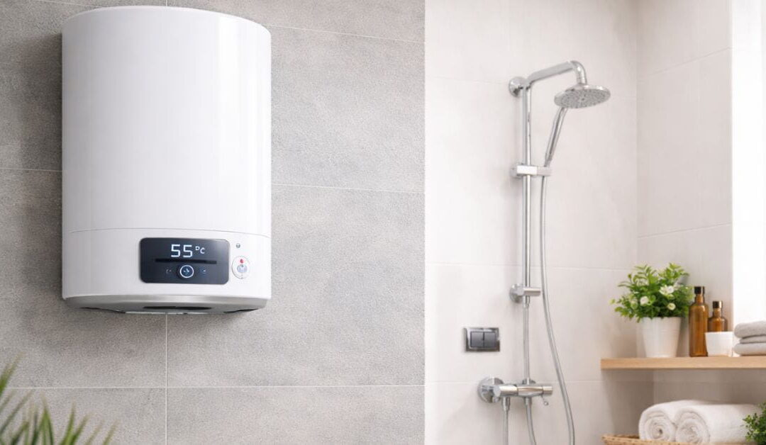 Bojler u kupatilu koji zagreva vodu za domaćinstvo i utiče na potrošnju struje